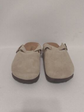 Kidmi Tan Slip-On Suede Clogs (J1227)